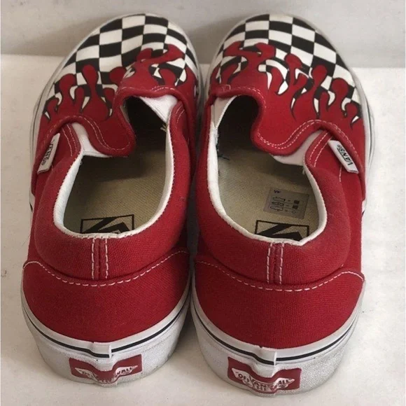 NWOT Vans Checkerboard w/Red Blood Drips Slip-On Sneakers. Sizes~ M5, W6.5 - Picture 3 of 4